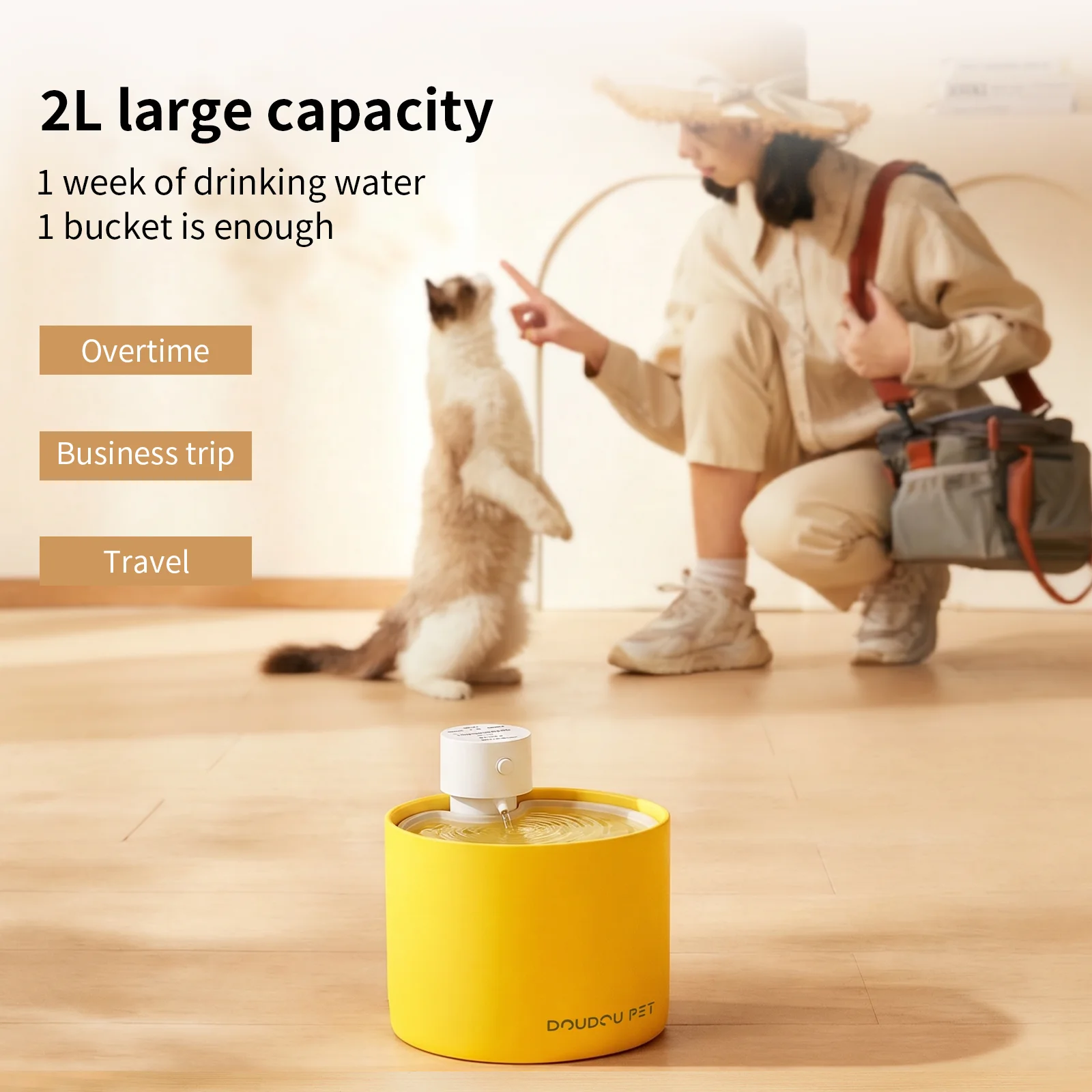 DOUDOU PET Evcil Hayvan İçme Ç - Smart Pet Water Fountain Wifi incelemesi ve fiyatı