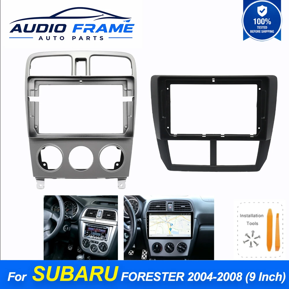 For SUBARU FORESTER 2004‑2008 9 Inch Android Car Stereo Radio Multimedia Video Player Screen Frame Harness Cables Adapter