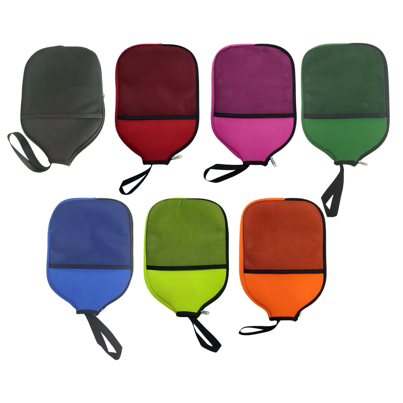 

Neoprene Pickleball Paddle Cover Universal Fit Racket Pouch Zipper Closure Wear Resistant Protection for Men Women Sports