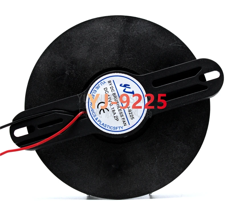 Nieuwe YJ-9225 12V 0.18A 9cm voor Circulaire DC Uitlaatventilatie Kleine Auto Koelkast Koelventilator
