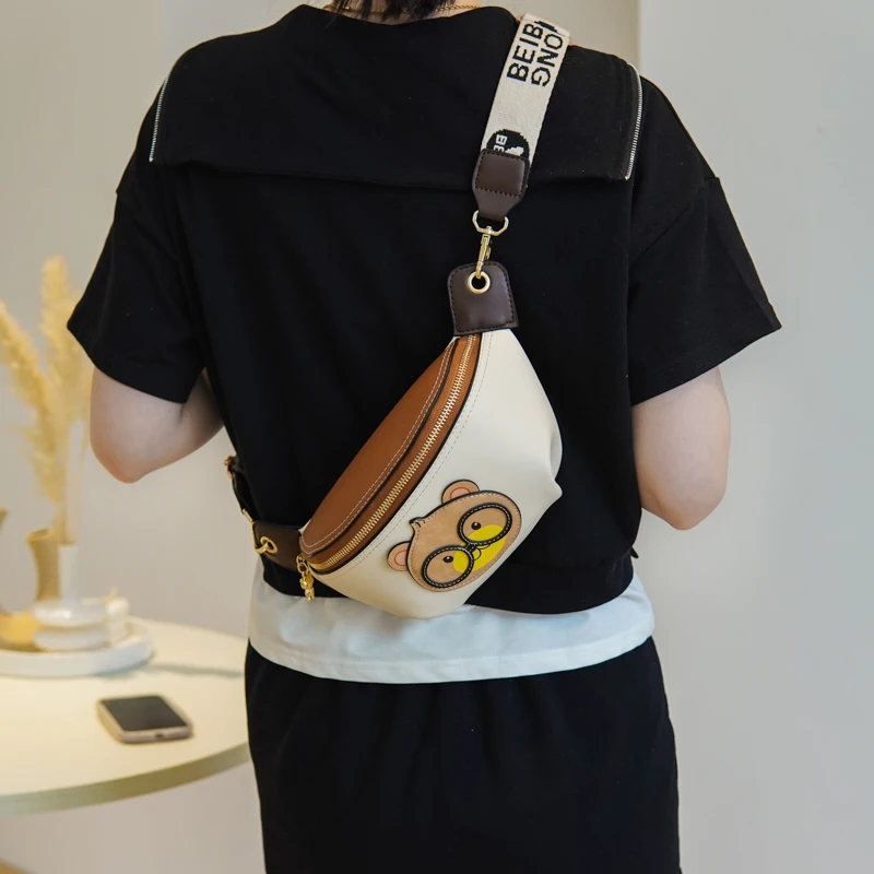 Bolsas femininas de peito crossbody fofas, bolsas de alta qualidade com zíper macio, bolsa de ombro pequena, design de moda, nova, 2023