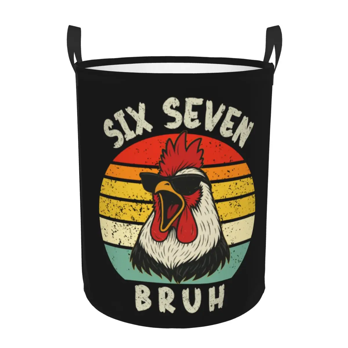 Custom Six Seven 67 Laundry Basket Foldable Large Capacity Clothing Storage Bin Hamper