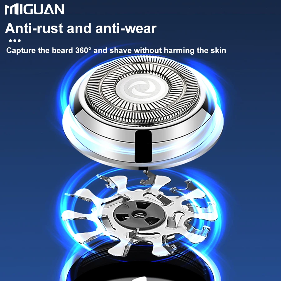 Compact Electric Shaver for Men - Digital Display, USB Fast Charging, Ultra Portable Design