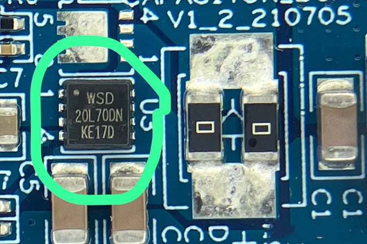 O Fransistor Reparação Asic Chip, MOSFET Diodo Triode, WSD20L70DN DFN3X3-8