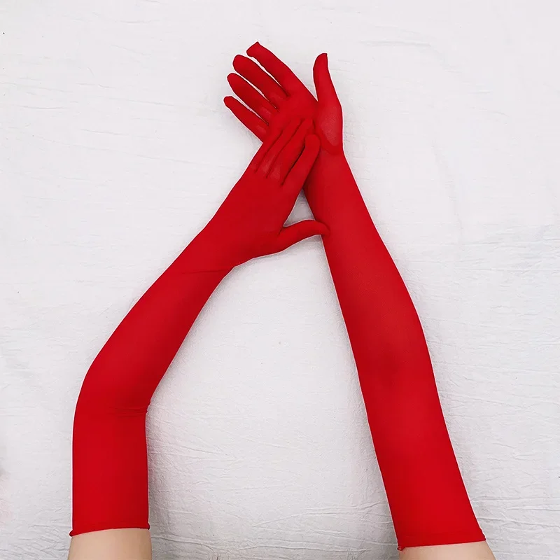 女性超薄型弾性薄手のメッシュ手袋エレガントな女性のセクシーな黒の日焼け止め手袋女性ファッショナブルな通気性メッシュ手袋