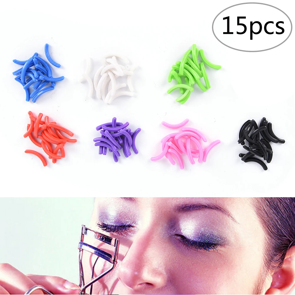 15Pcs Refill Rubber Pads Make Up Tool Replacement Eyelash Curler Circle Tool Hot