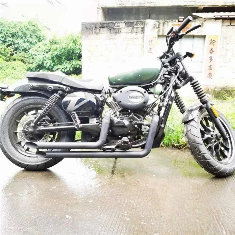 【Supreme quality】For HYOSUNG GV300s gv300s gvs300 300gvs motorcycle modified exhaust pipe modified retro horseshoe sound