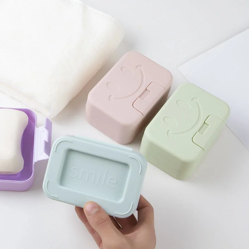 Face Soap Box Travel Portable Soap Case Waterproof Convenience Toilet Bathroom Cute Storage Dish Tray