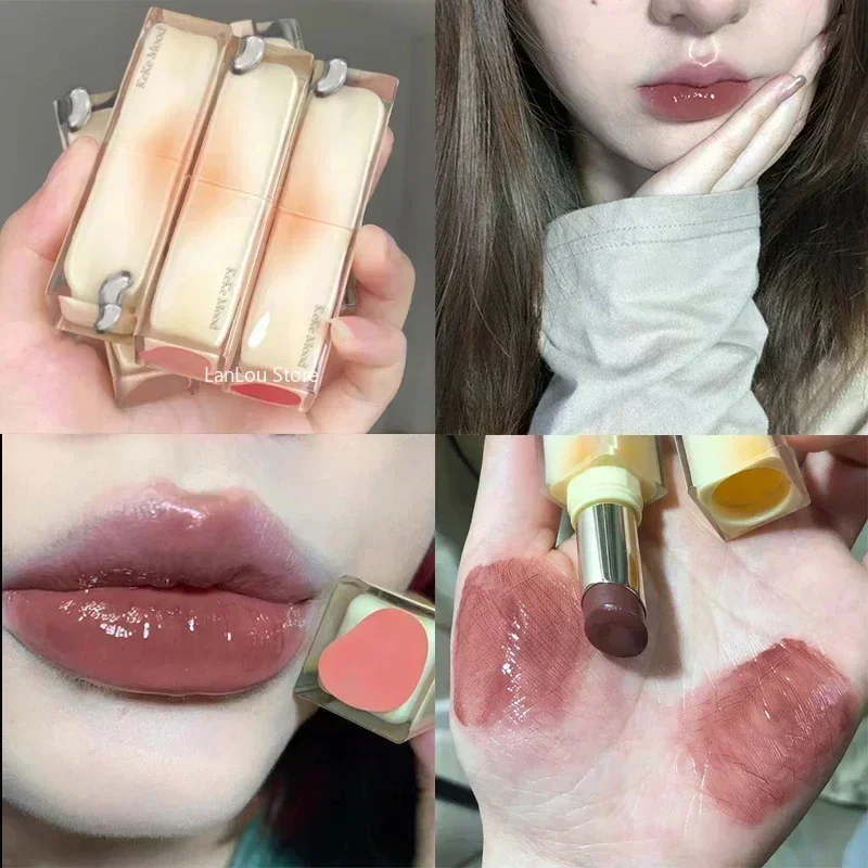 Yeast Color Crystal Lip Balm Jelly Lipstick Moisturizing Mirror Water Light Solid Lip Gloss Glass Lip Glaze Tint Makeup Beauty