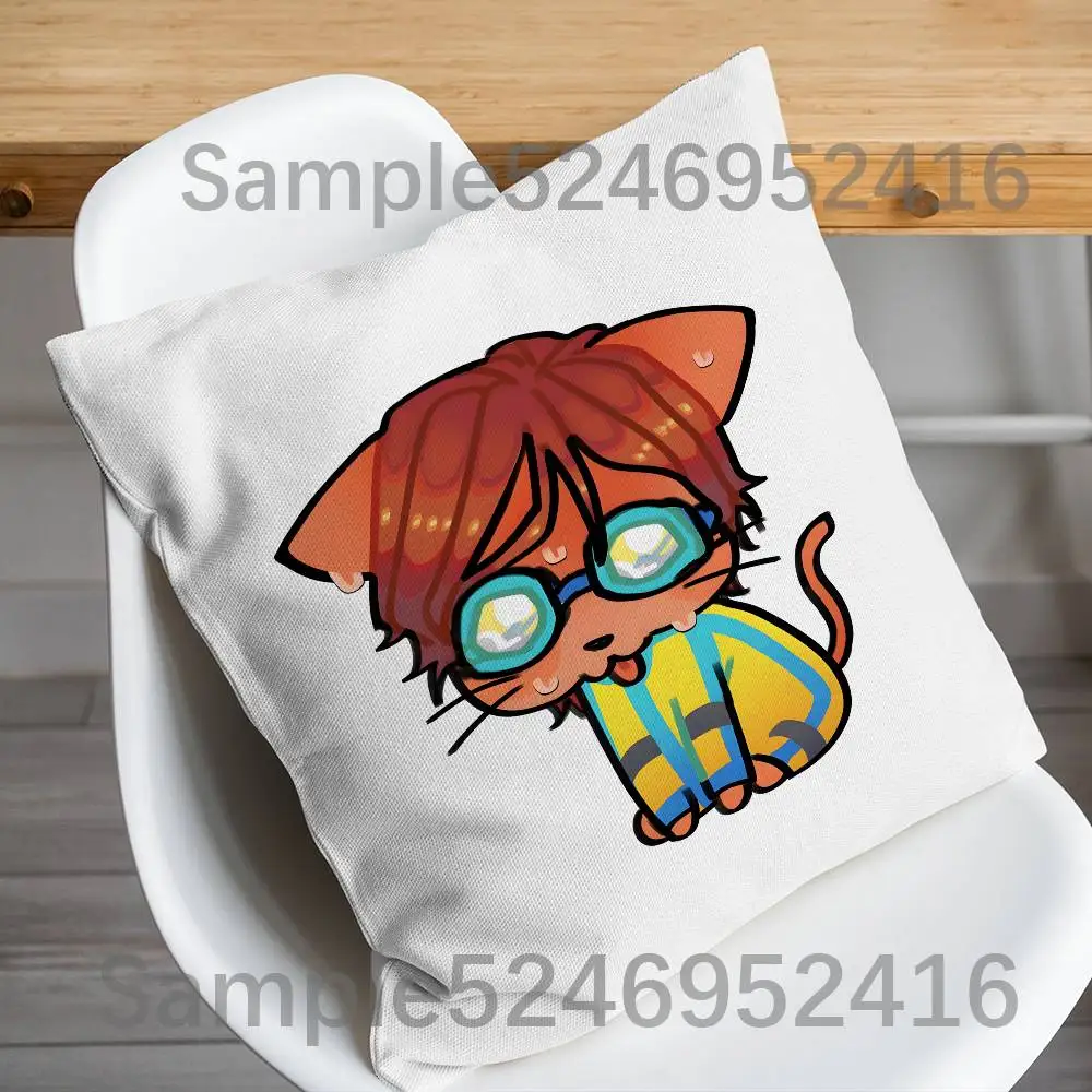 D-Dispatch W-Waterboy Game Pillow Case Short Plush Sofa Decorative Gift Home Double-sided Printing Cushio 6