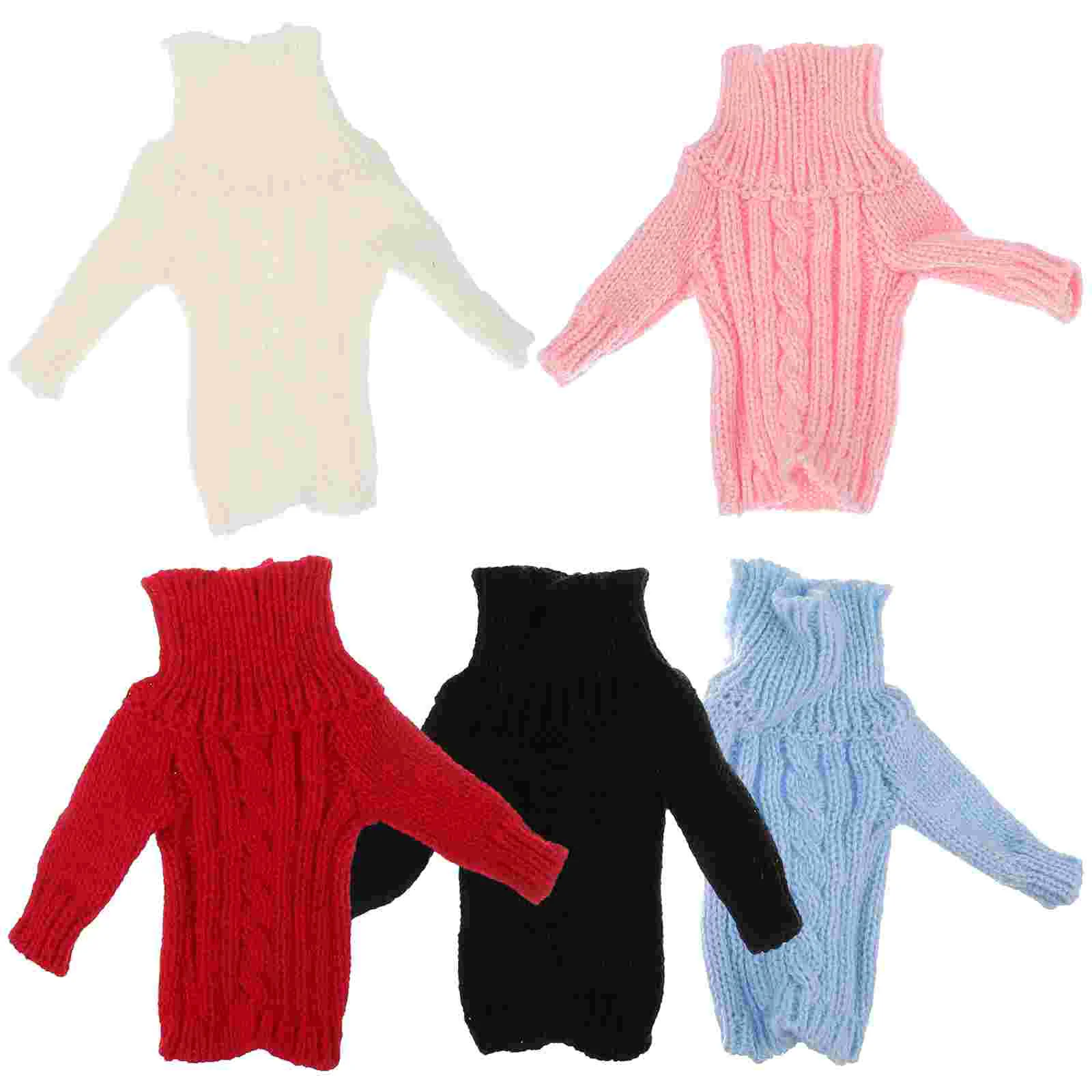 

5 Pcs Girls Clothes Sweater Outfits Dressing Supplies Accessories Clothing Baby 17X14CM Knit