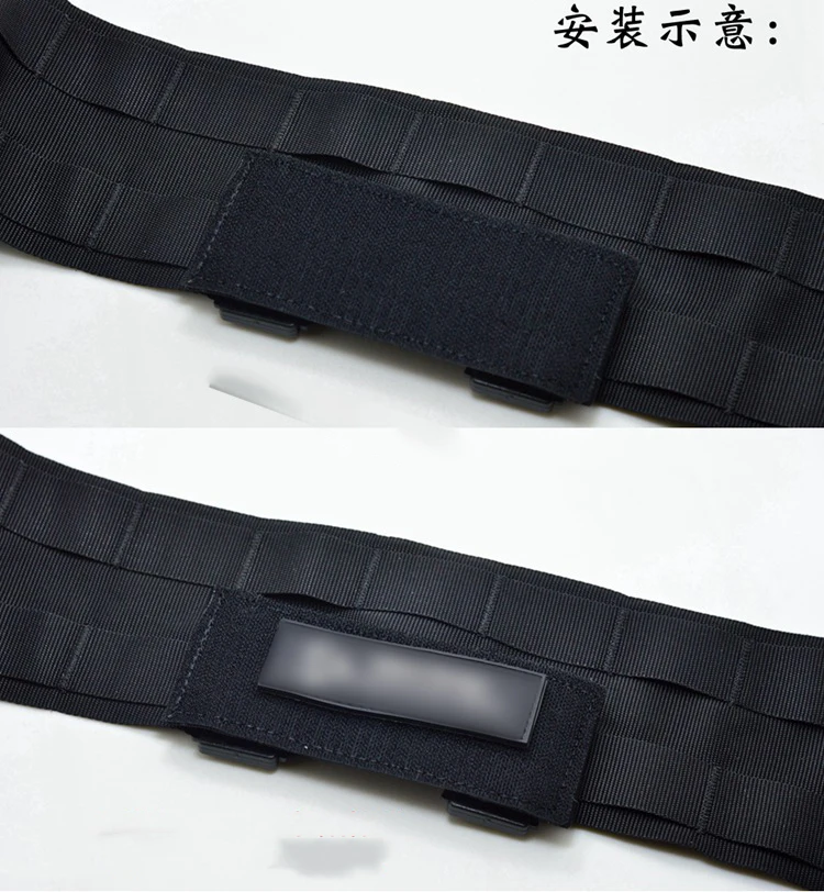MOLLE Transfer-Patch-Adapterplatte mit Schlaufenoberfläche für die Montage von Abzeichen an taktischen Westen, Rucksäcken und Ärmeln. – Detail 7