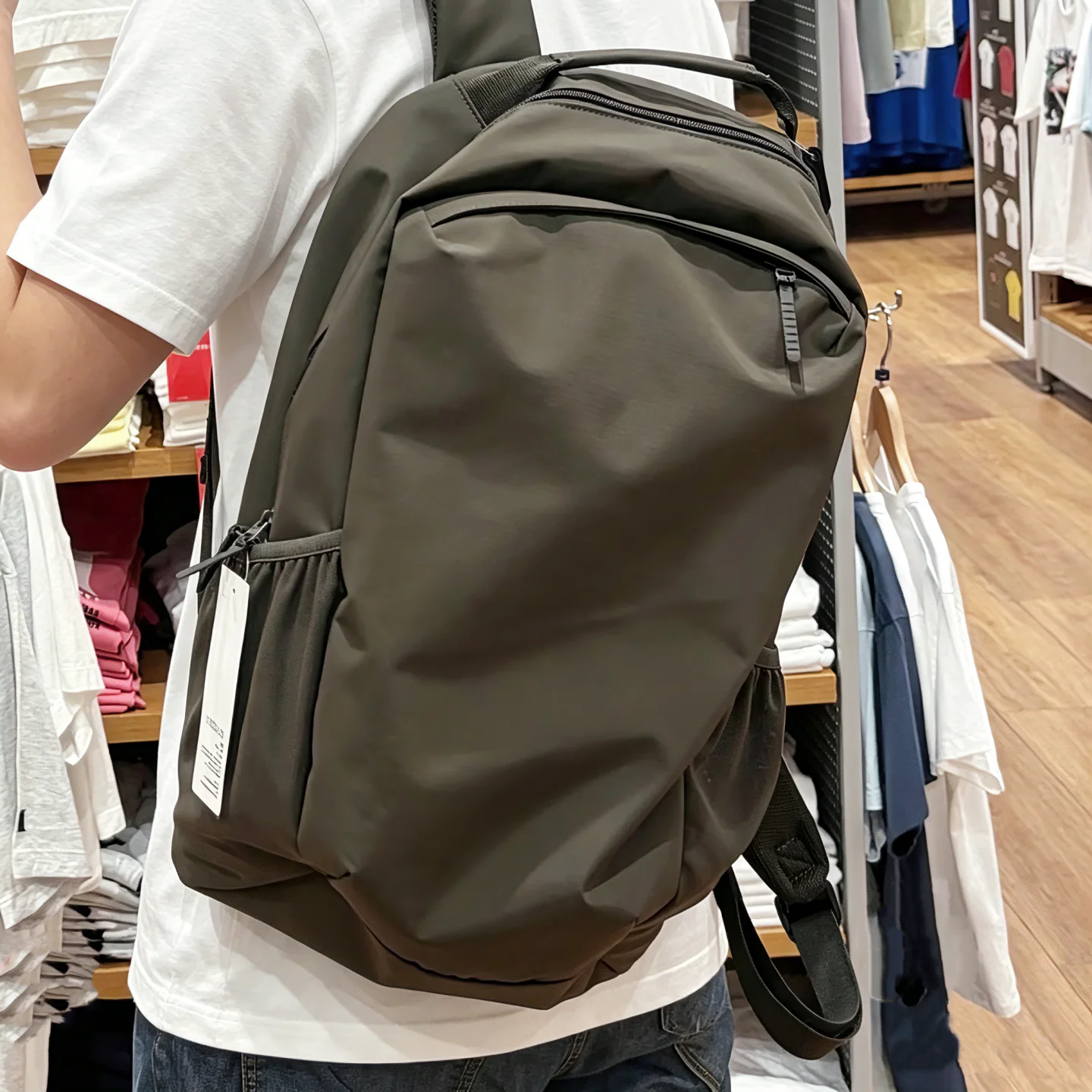 Unisex Nylon Casual Backpack Large Capacity Waterproof Versatile Leisure Bag Autumn Winter New Style Double Shoulder Bag for ...
