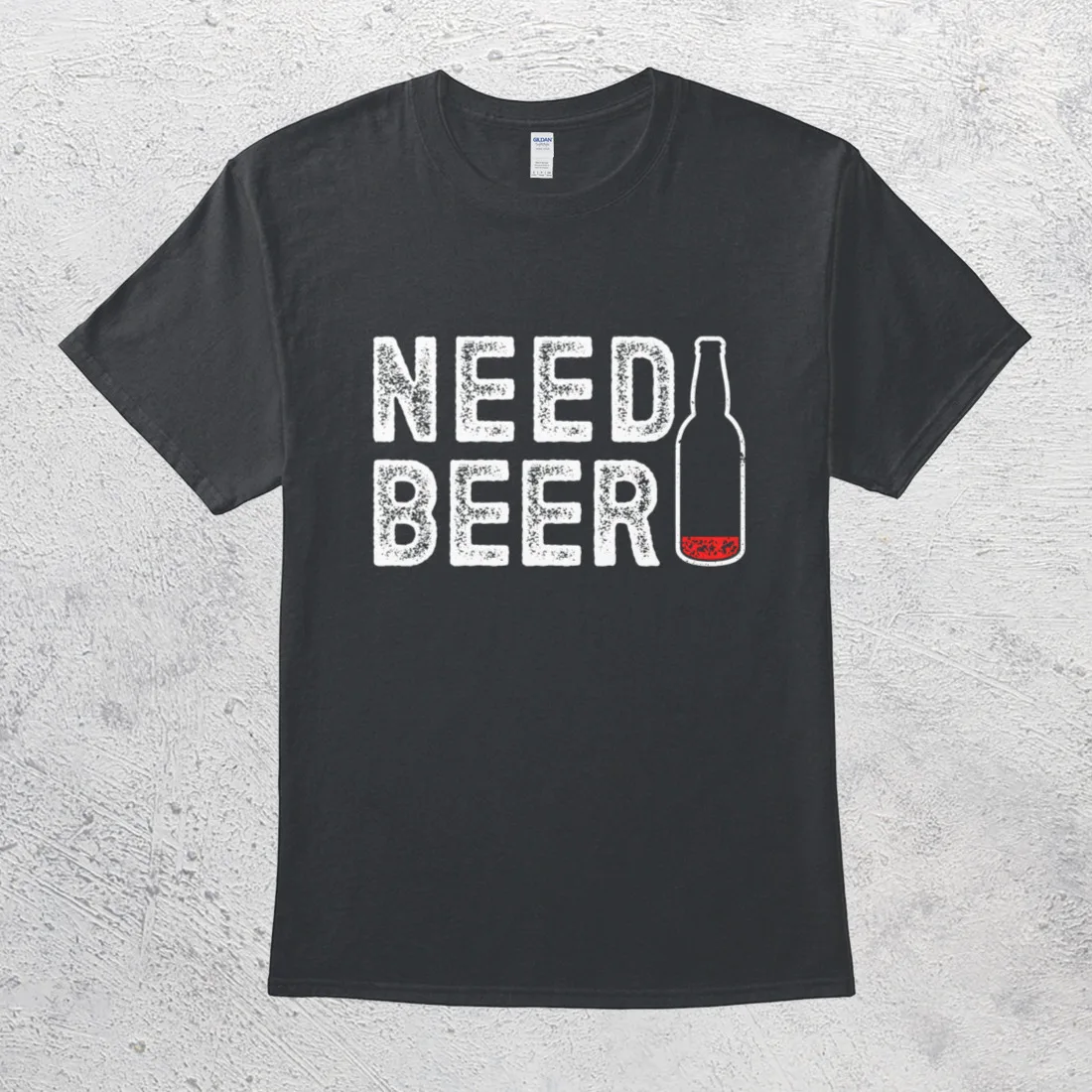 

Need Beer Funny Low Battery Drinking Sarcastic Humor T-Shirt