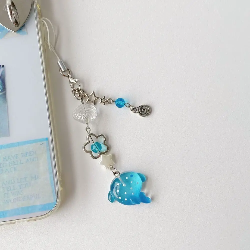 

Ocean Theme Mobile Phone Chain Y2k Unique Marine Animal Shark Phone Charm Cellphone Strap Handmade Phone Lanyard