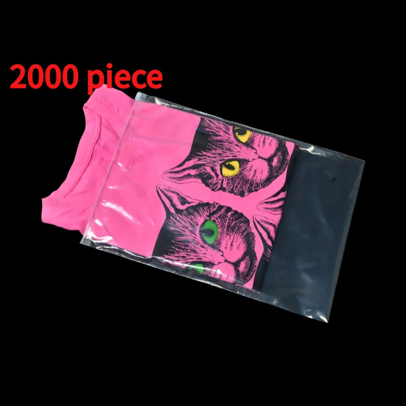 

20 00piece.Custom.d2w biodegradable custom frost slider zipper plastic poly bags clothing