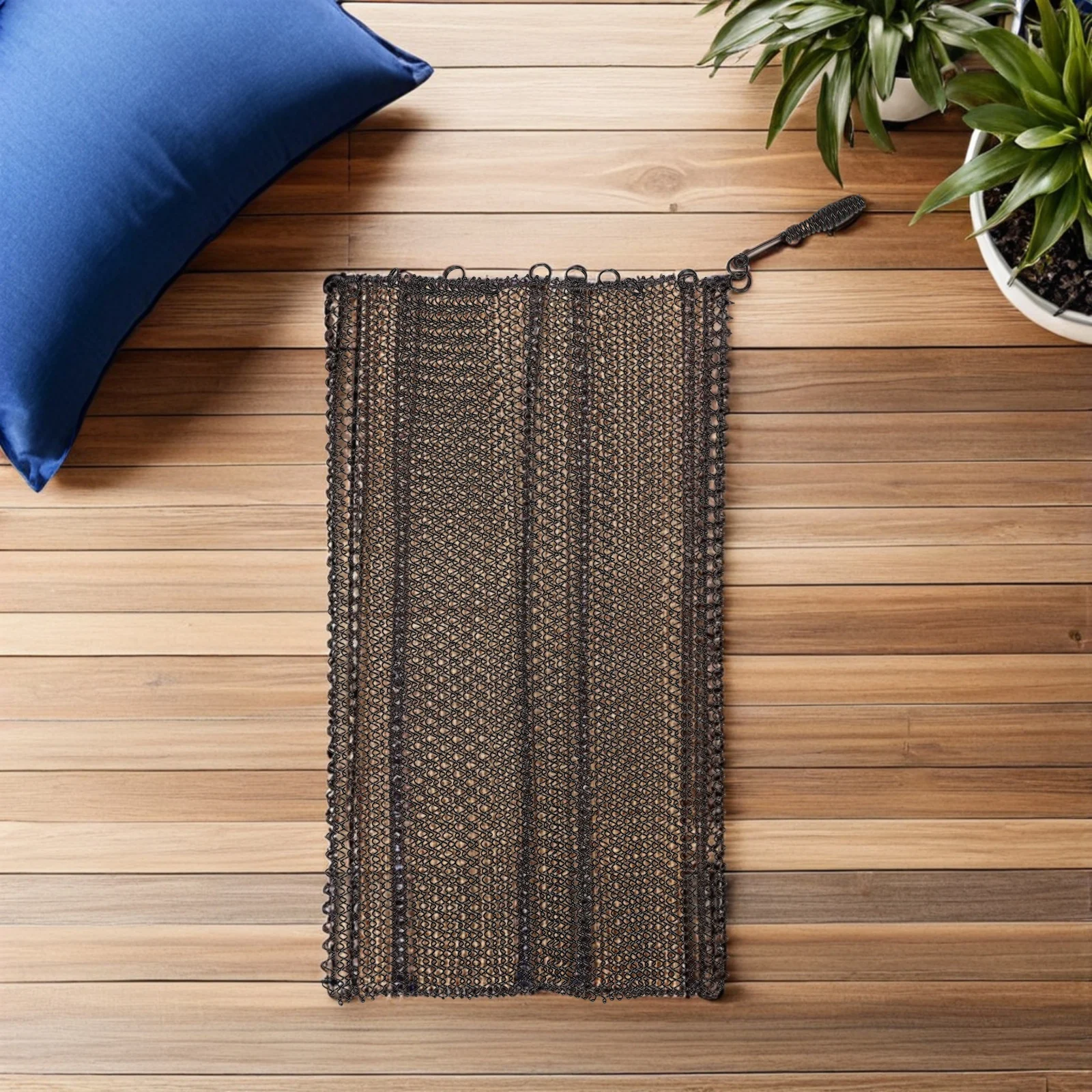 2 szt. Zasłon 60 cm x 50 cm, delikatne metalowe panele ekranujące do kominków, dekoracyjne zamienniki, wytrzymały ekran na kominek.