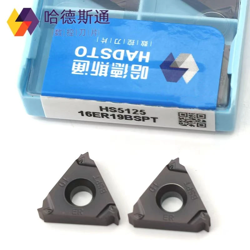 

16Er11Bspt 16Er14Bspt 16Er19Bspt 16Ir11Bspt 16Ir14Bspt 16Ir19Bspt Hs5125 Hs5225 Hadsto Lathe Car Cutting Carbide Tool British Standard Threaded Cnc Blade Steel Stainless Steel