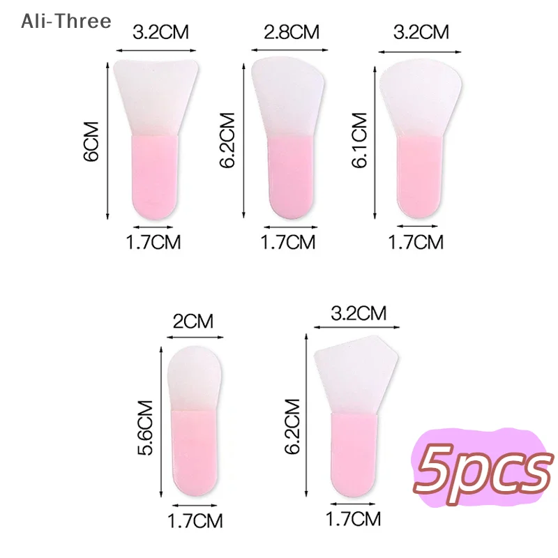 5Pcs Silicone Facial Mask Brush Face&Eye Cream Mud Mask Applicator Scraper Face Cleanse Brushes Travel Portable Skin Care Tools