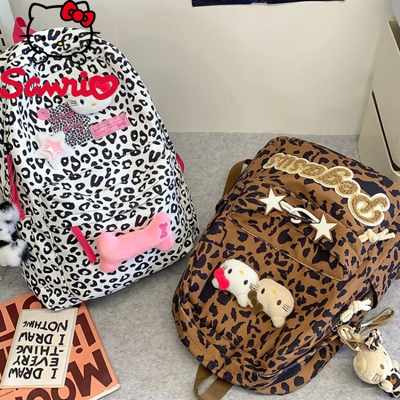 

Hello Kitty 2025 New Women's Backpack Fashion High Quality Lightweight Travel Backpack Cartoon Large Capacity Student Backpack