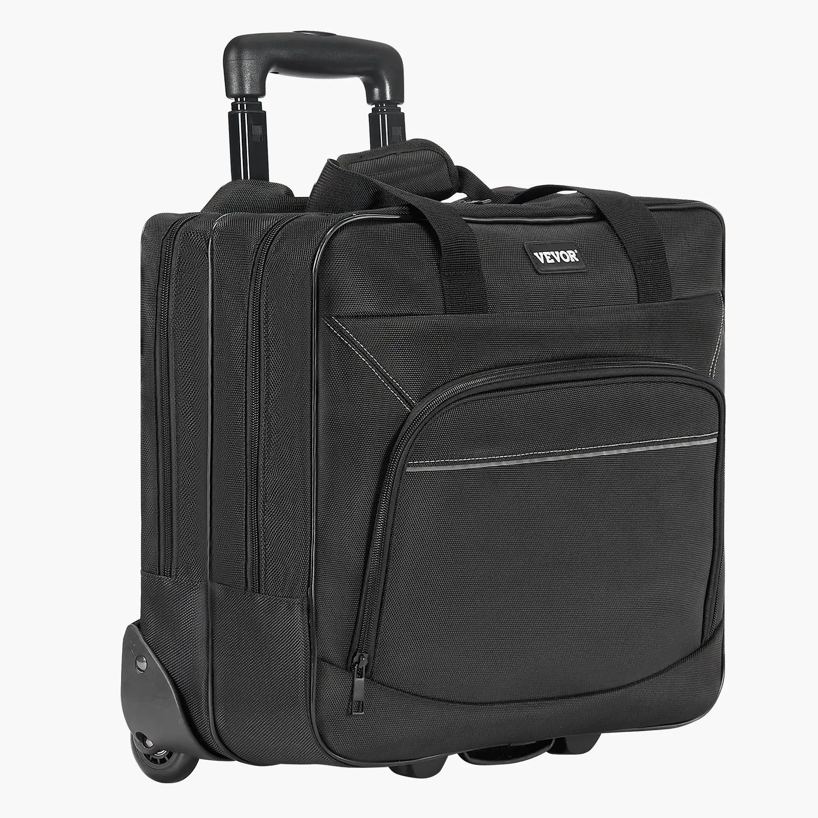 

Rolling Laptop Bag 15.6 Inch Wheeled Computer Bag for Work Women & Men Black