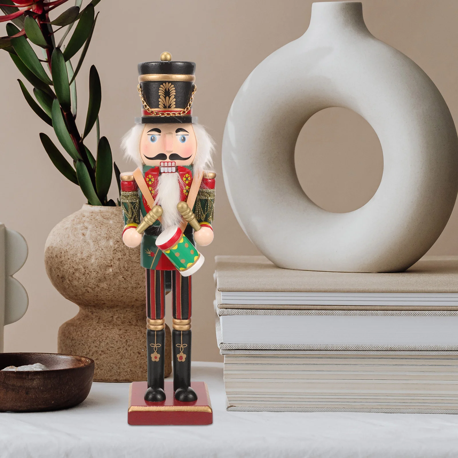 

Nutcracker Calendar Decor Christmas Nutcrackers Statue Decoration Xmas Table Ornament Wooden Puppet Desktop Tabletop Tree