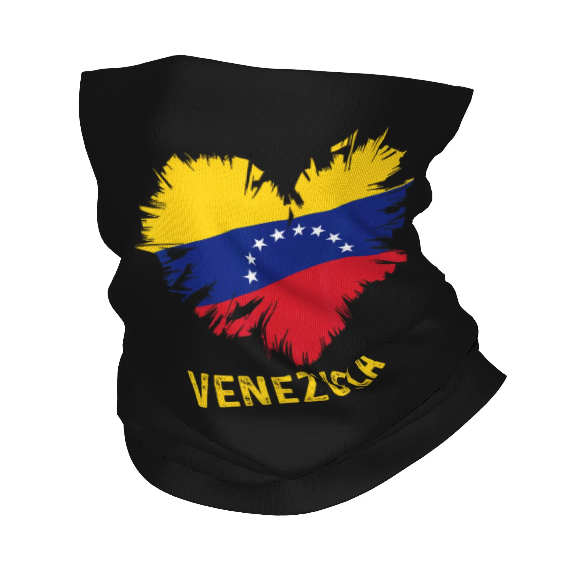 Venezuela Flag Heart Venezuelan Bandana Neck Cover Printed  Balaclavas Wrap Scarf Headband Fishing Unisex Adult Winter