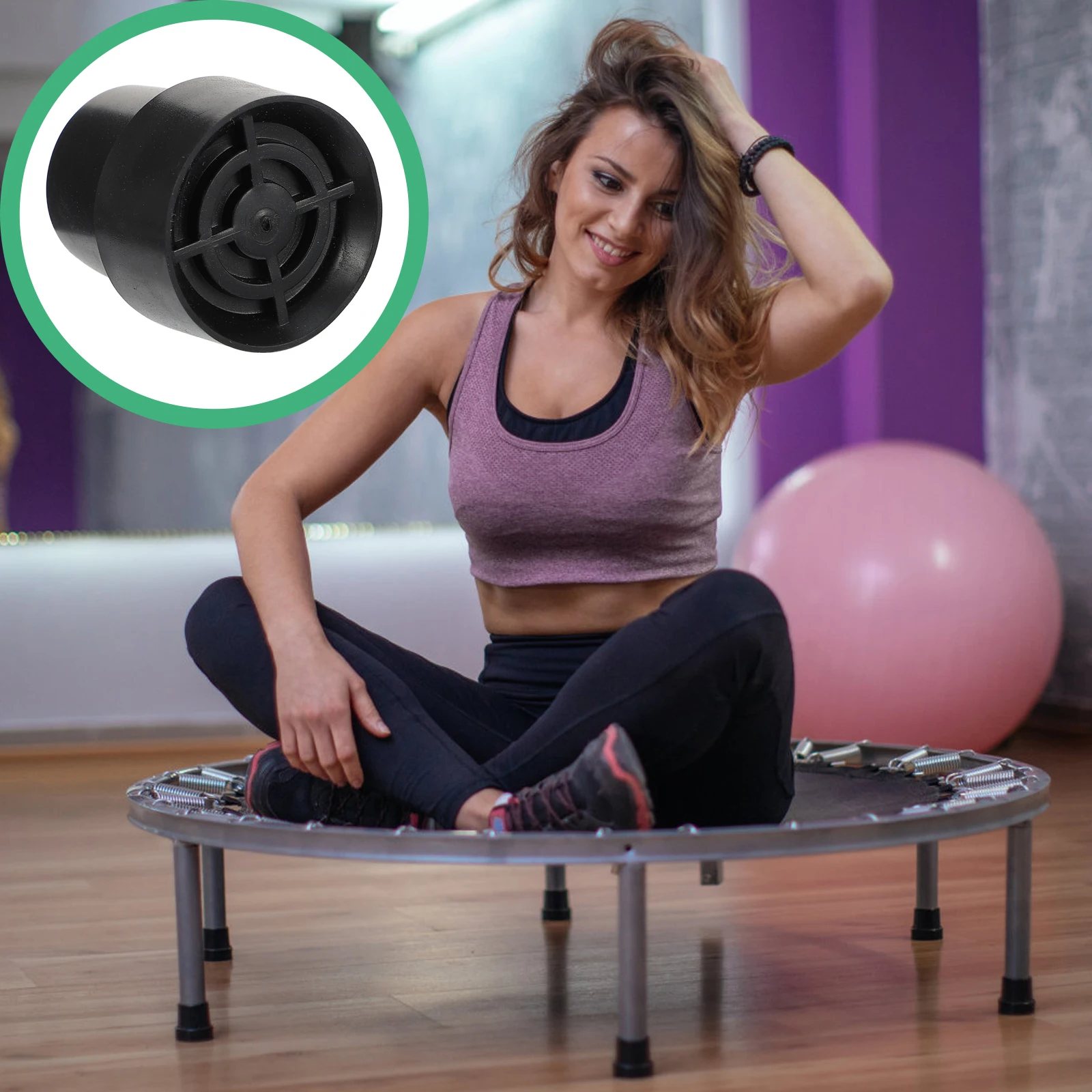 

10pcs Rubber Pads Chair Feet Protectors Non Slip Durable Furniture Tables Chairs Trampoline Leg Covers Protectors Black