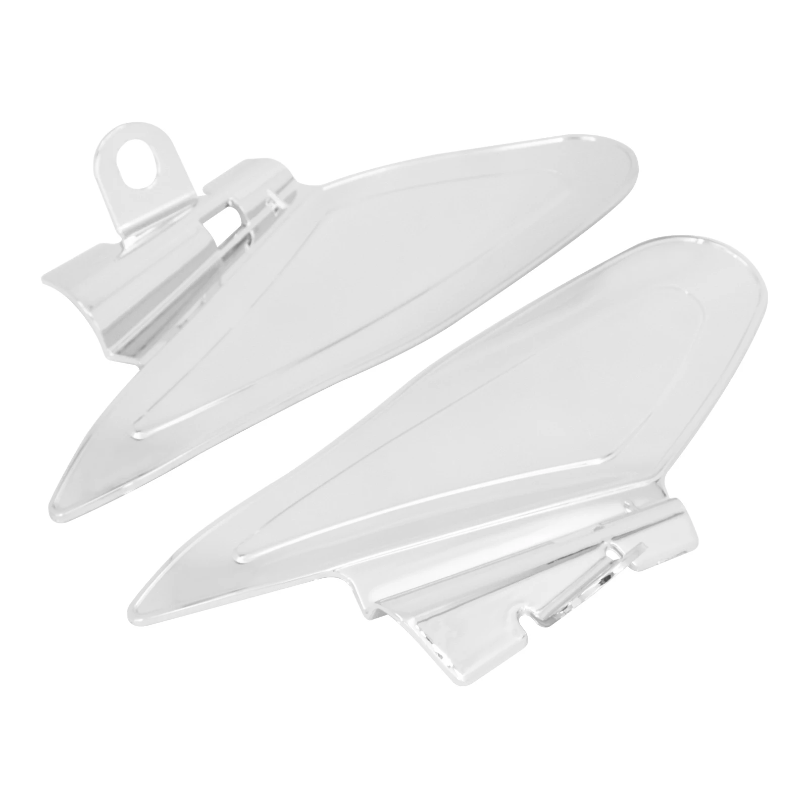 Motorcycle Chrome Reflective Saddle Heat Shields Air Deflector For Indian Chief Classic Vintage Roadmaster Chieftain 2014-2022 view 2