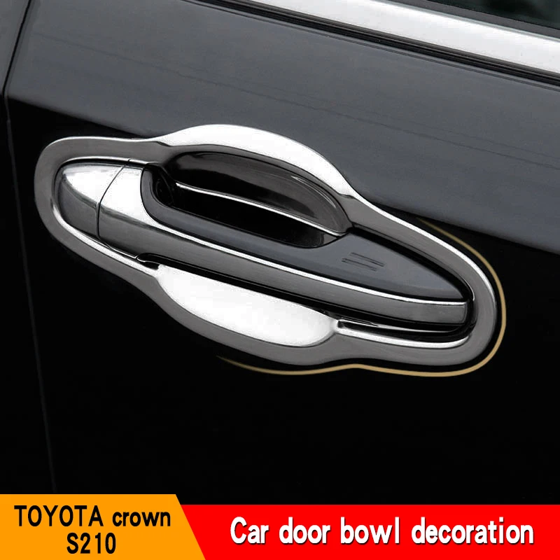 Suitable for refitting the scratch-resistant stainless steel interior of 210 series Honda Crown external handle door bowl.