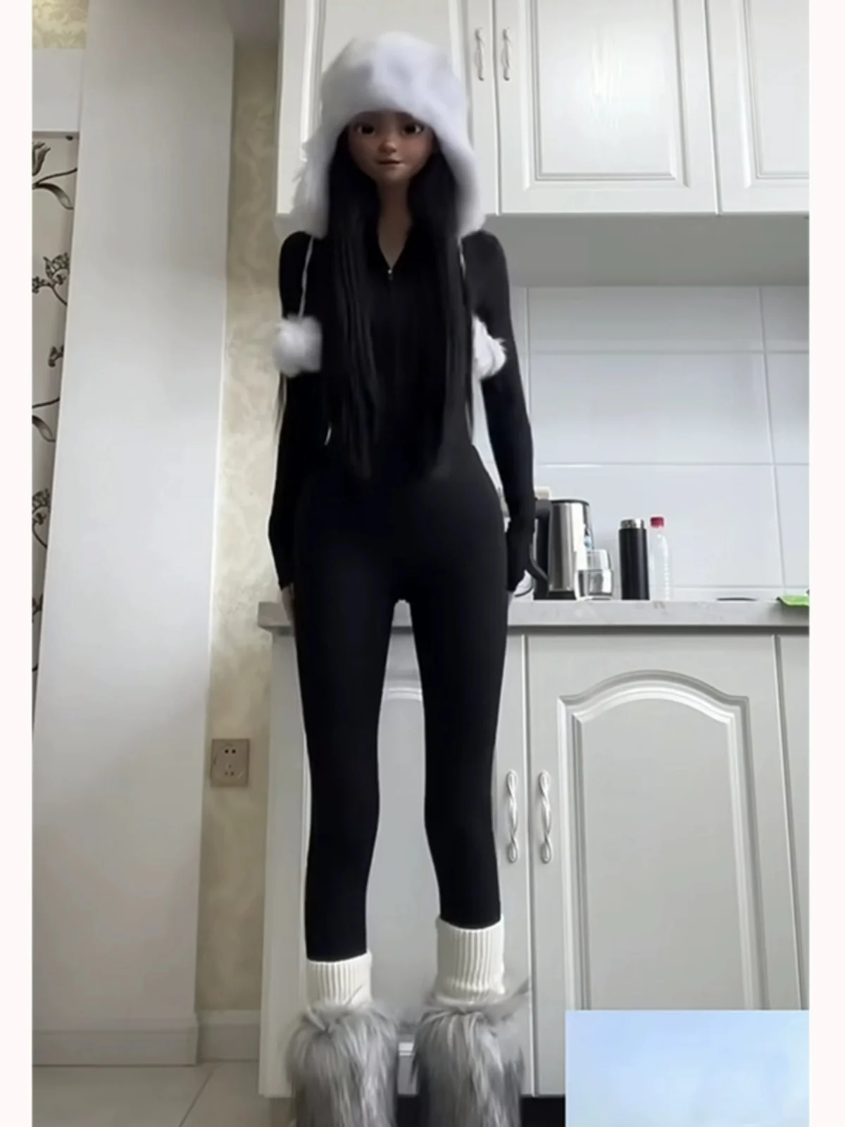 

American Sle Sexy Bla Piece Yoga Suit Women's Autumn Winter Outerwear Slimming Design Waist-Cinching High Waist Pants