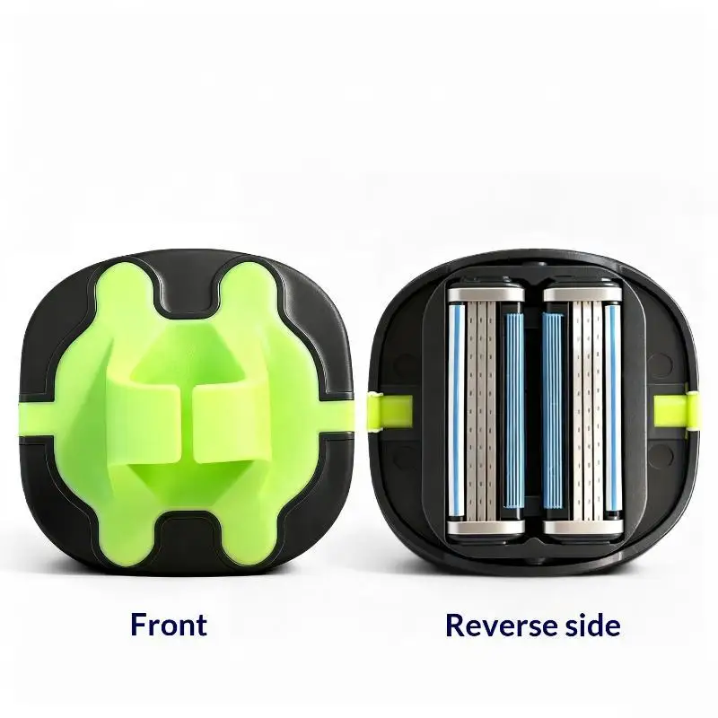 Unisex Multi‑Blade Shaver Washable One‑Stroke Clean For Bald Head And Body Hair Convenient Grooming Tool