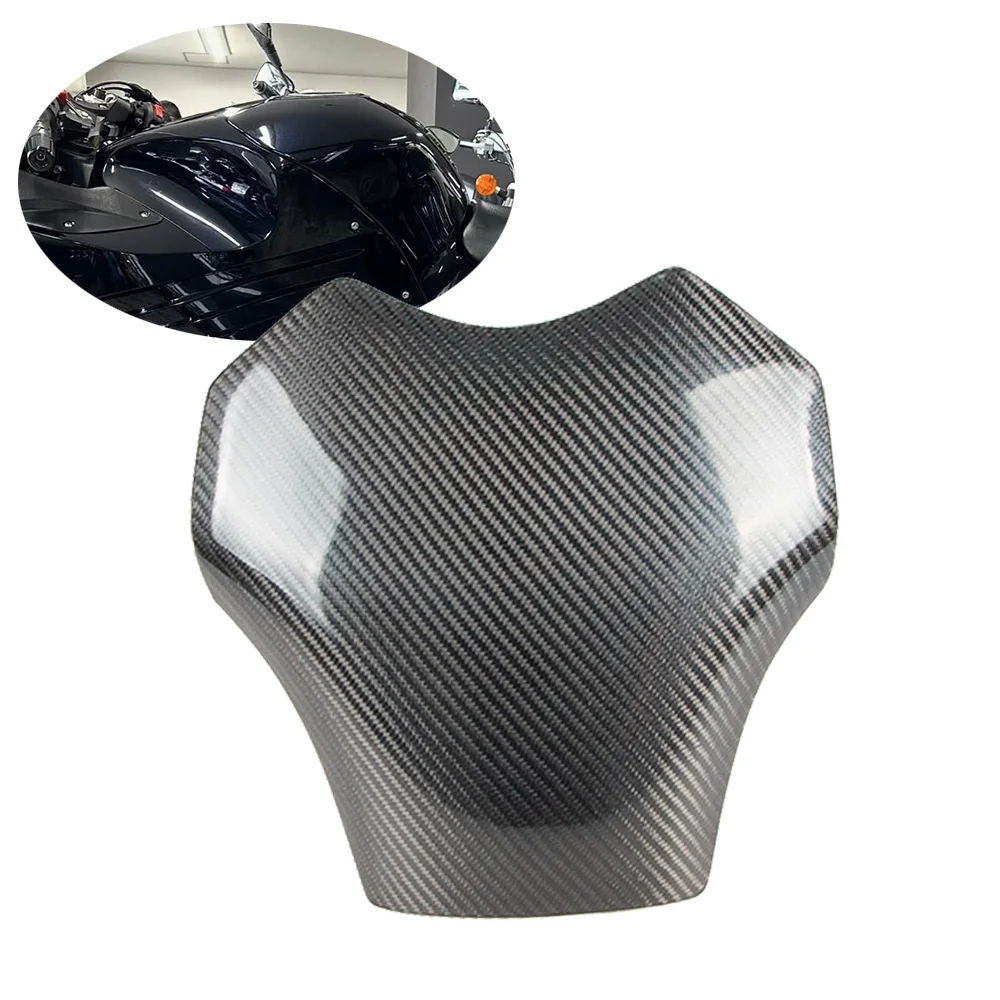 Misura Per Kawasaki ZX14R ZZR1400 2006-2011 2008 2009 2010 Moto In Fibra di Carbonio Serbatoio Carburante Riparo Proteggere La Copertura In Fibra di Carbonio