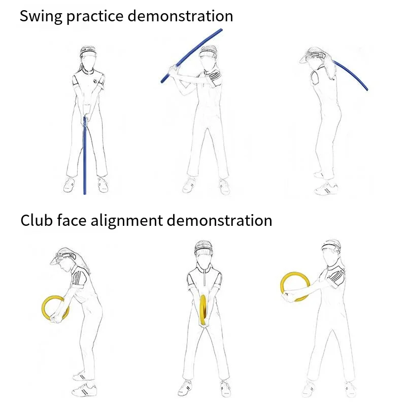 Bastone da allenamento per altalena da Golf, bastone da Golf multiuso, materiale in schiuma ad alta densità di piccole dimensioni e facile da trasportare, pratica del golf