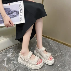 2024 Summer New Shoes Fashion Flats Plus Size Korean Sandals Roman Shoes Beach Shoes Women's Shoes