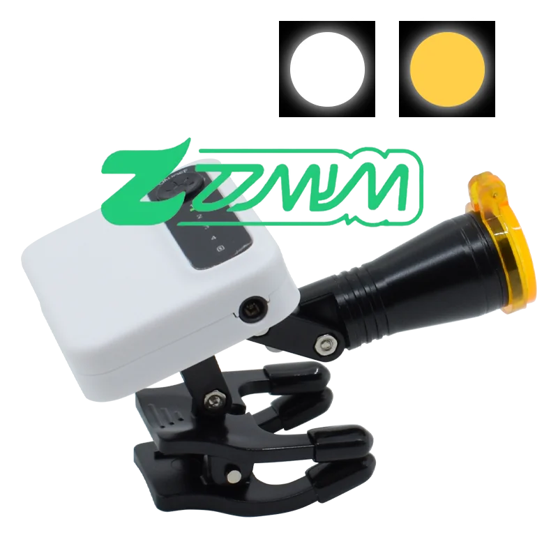 

Съемная светодиодная фара мощностью 5 Вт, беспроводная, с 2 батареями, регулируемый светильник для лупов den tal