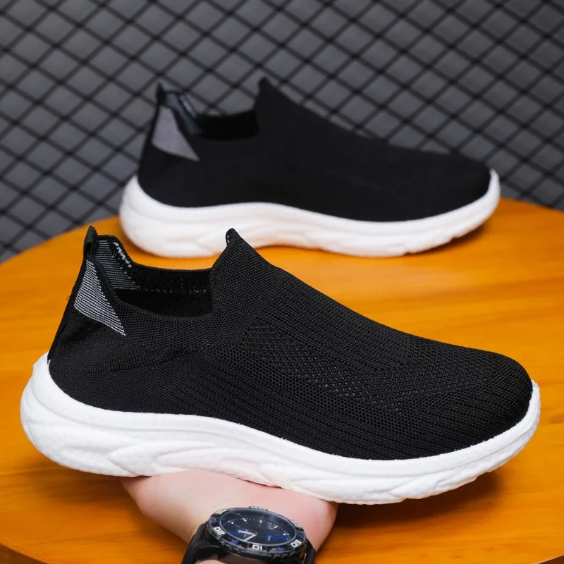 

Men's Casual Shoes Fashion Lightweight Sneakers Unisex Male Running Shoes Breathable Slip on Flat Shoes Outdoor Tennis Trainers