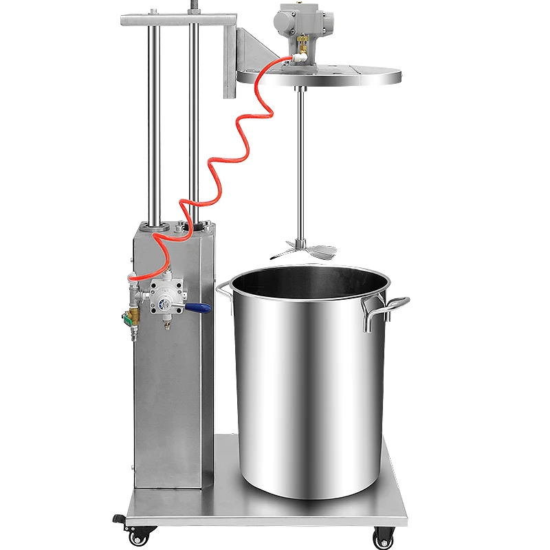 Automatic lifting stainless steel mixer disperse paint coating