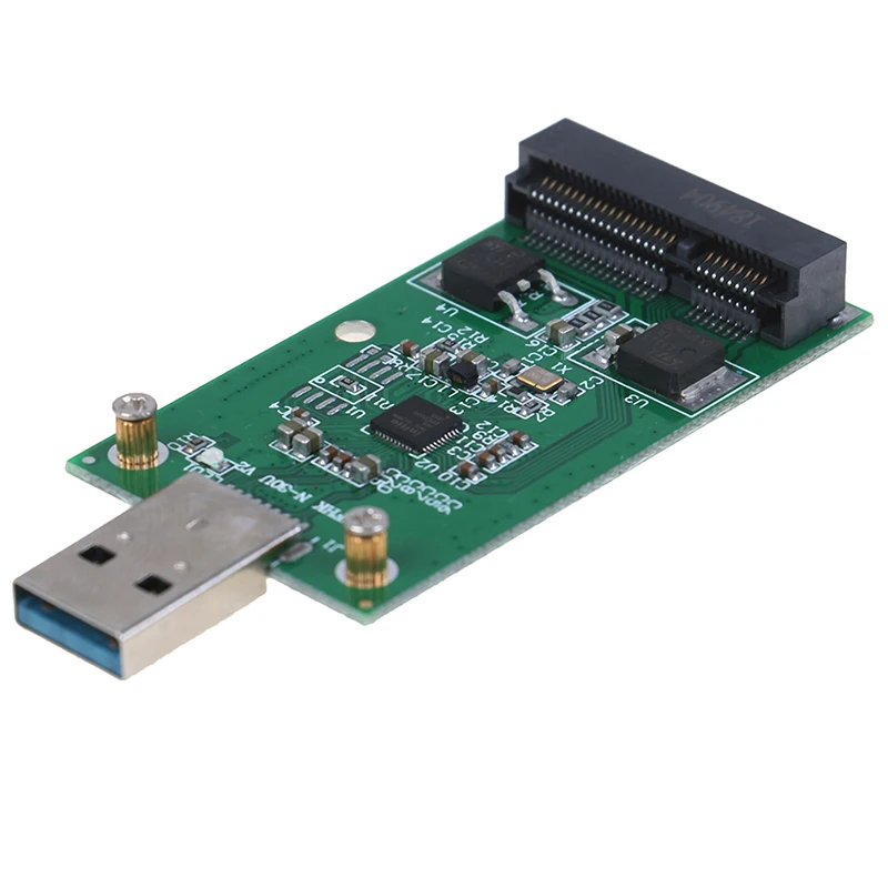 1Pc Mini USB 3.0 to PCIE mSATA External SSD PCBA Conveter Adapter Card