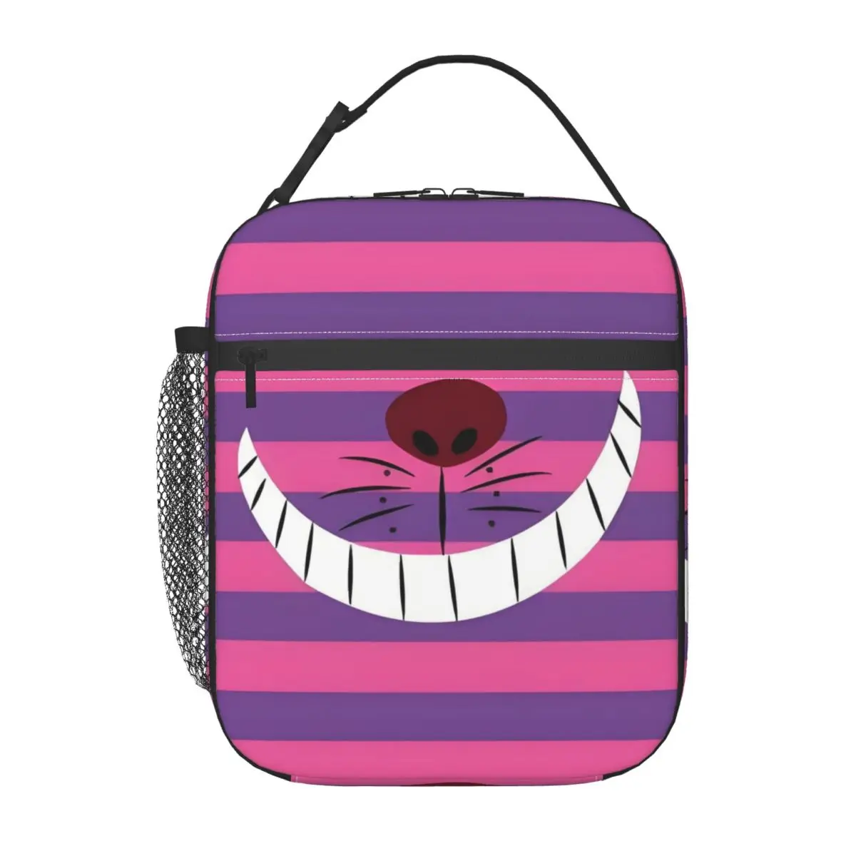 

Custom Cheshires Anime Cat Insulated Lunch Bag for Women Portable Cartoon Cooler Thermal Lunch Box Office Picnic Travel