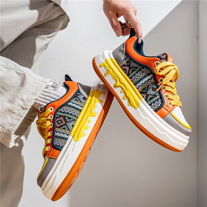 

Новые мужские повседневные спортивные кроссовки на толстой подошве с высокой воздухопроницаемостью, низкие, модные, весна 2026