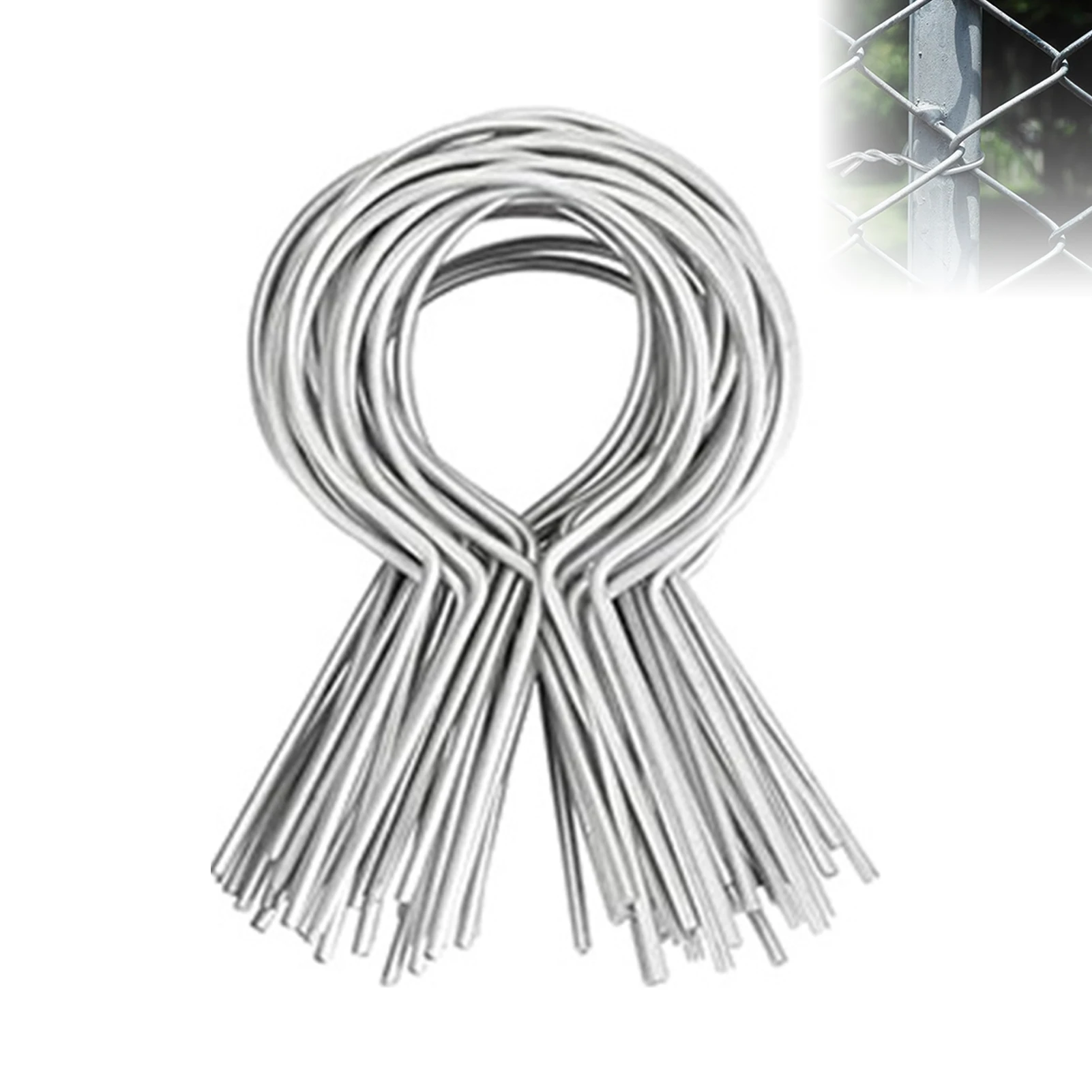 Clip per pali a T Fascette per recinzione pretagliate per installazione rapida in filo metallico per installazioni industriali commerciali