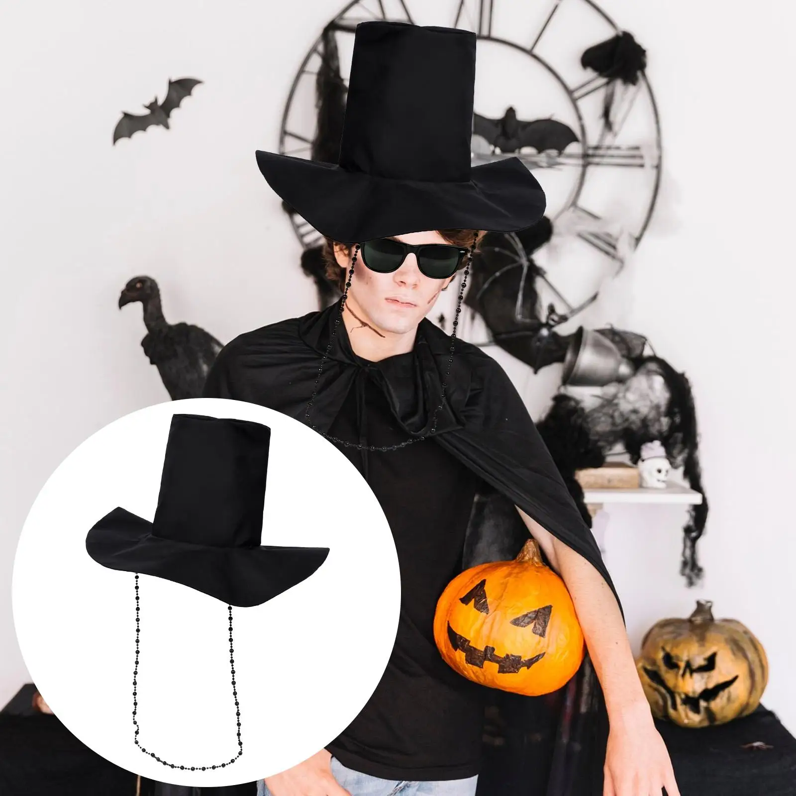 Accessoires de Costume de chapeau d'Halloween pour fête de déguisement de spectacle sur scène