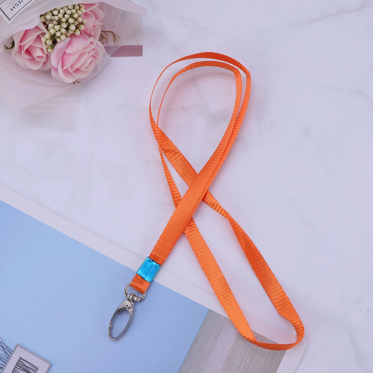 50 قطعة Id الحبل الرقبة حزام مريح حامل قماش مسطح لشارة العمل بطاقة المدرسة رحلة الحدث مؤتمر استخدام اسهم الرقبة