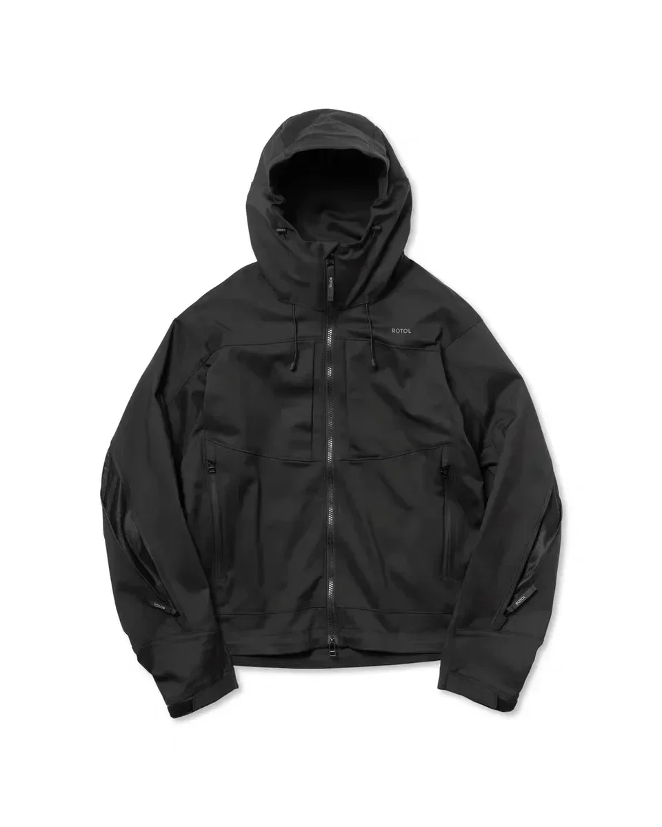 24SS Rotol Ventilation Wind Jacket Full Zipper Functional Nylon Assault Hooded Coat New Arrival
