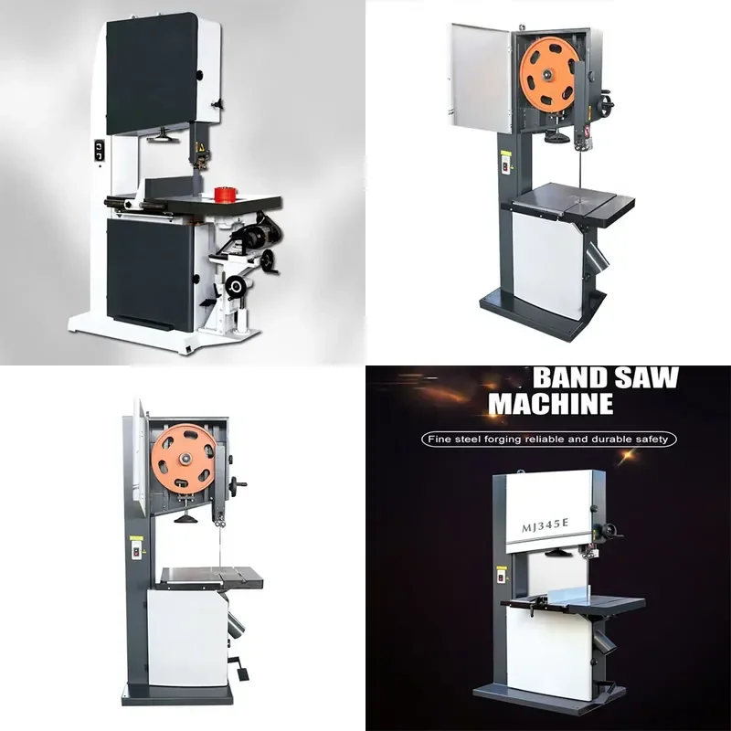 10 Inch Desktop Industrial Band Saw Sawmill Low Noise Induction Motor Log Cutting Saw for Woodworking