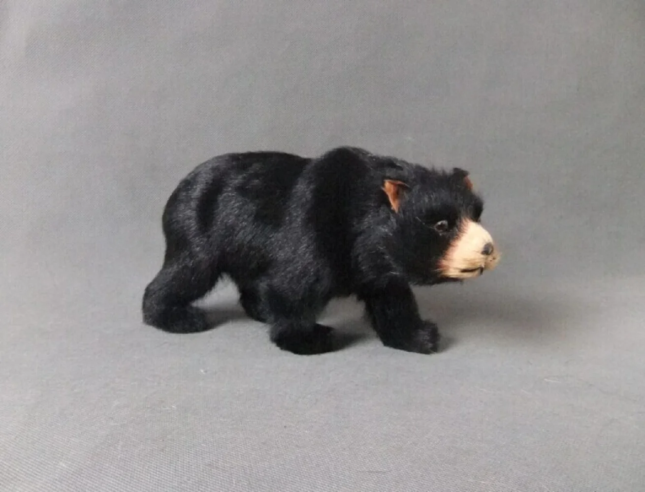 

new cute simulation black bear toy handicraft lovely bear doll gift about 24x12cm