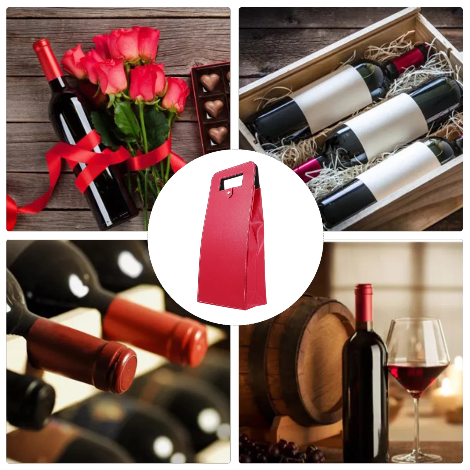 

1pc Wrapping For Party Red Wine Travel Bottle Carrier Storage Durable Bottle Gift Gift Wine Bag Carrier Bag