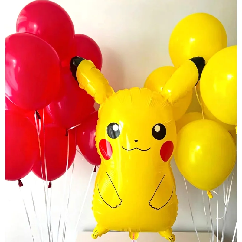 Pikachu & Pokeball Ballon-Set Kindergeburtstag Babyparty Cartoon-Party Deko Spielzeug