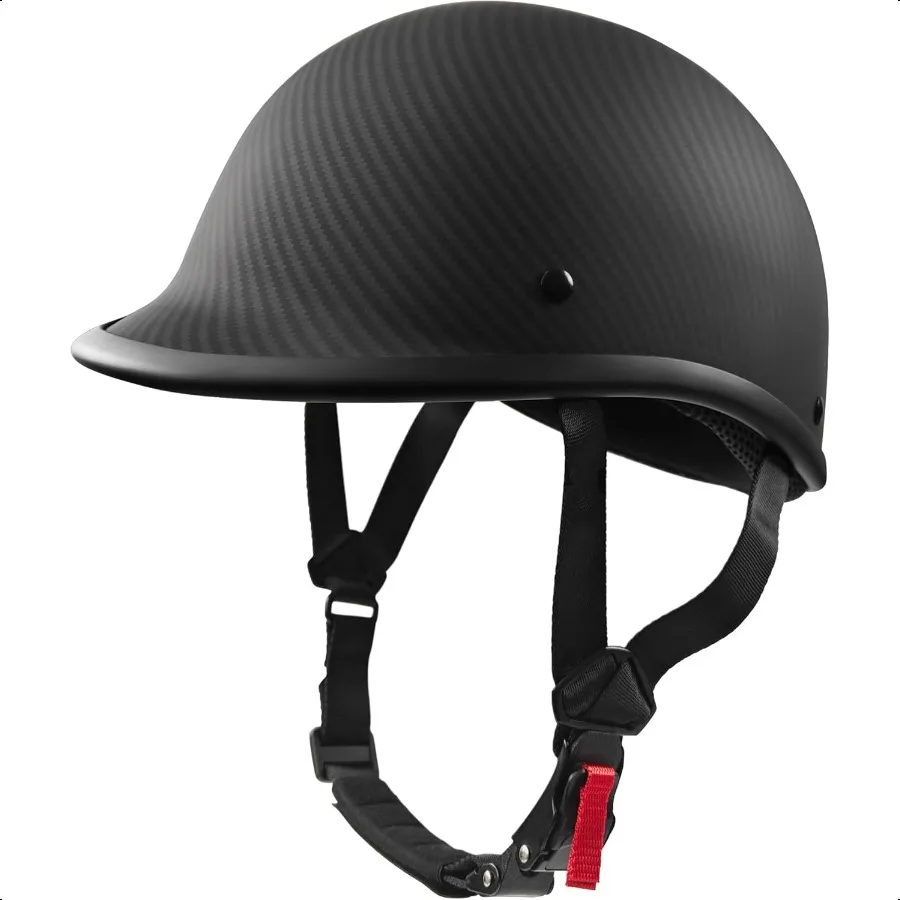 Motorcycle Half HelmetDOT Appd  Shell Open Face UnisexAdult Helmet for Motorcycle Scooter Moped Street Cruiser